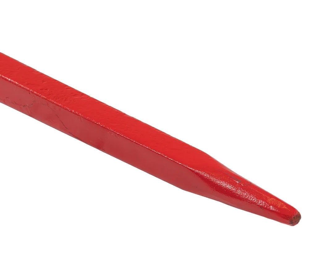 49" Hay Bale Spear with 17" Stabilizer Attachment (Pair) - Quick Attach Bale Forks Attachment for Tractors, Skid Steer, Loaders & Telehandlers, Cranes