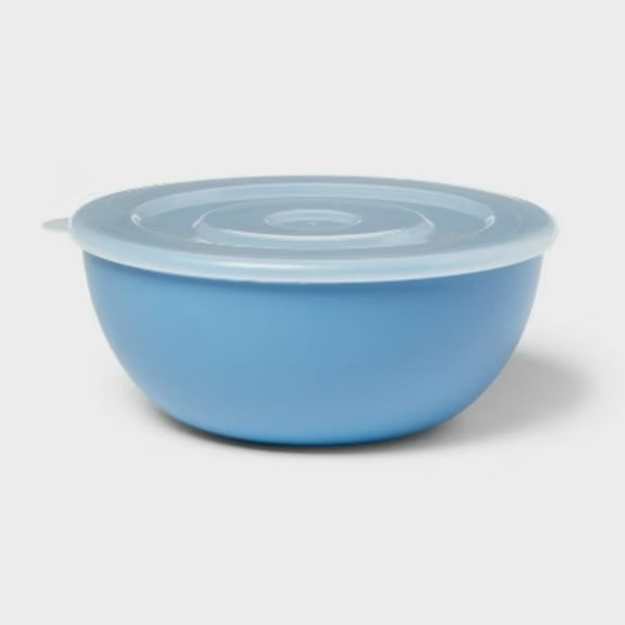 Mixing Bowl with Lid Blue