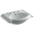 thumbnail image 4 of Kohler K-2287-8 Devonshire 24" Pedestal Bathroom Sink - White, 4 of 6