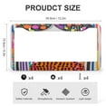 thumbnail image 3 of Whimsical And Colorful Doodle of A Girl License Plate Cover 2 PCS Gifts for Women Funny License Plates for US And CA 2 Round Holes Quality Aluminum Metal License Plate Frames, 3 of 6