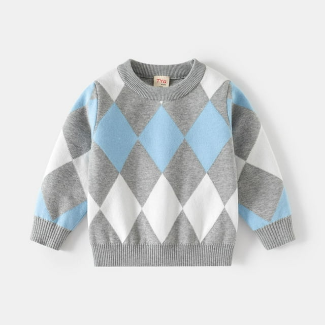Cowsor Boy's Sweater Vest,Y2K Sleeveless Pattern Preppy Style Knitted Crop Tank Top for Boy