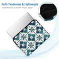 thumbnail image 2 of FORMRS 13"-13.3" Laptop Sleeve Protective Case Soft Carrying Quilted Computer Bag Cover, Blue Mosaic Pattern, 2 of 7