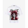 thumbnail image 4 of G West Urban Genesis Men's Oversized T-Shirt White-Red-Black Size- 2XL, 4 of 4