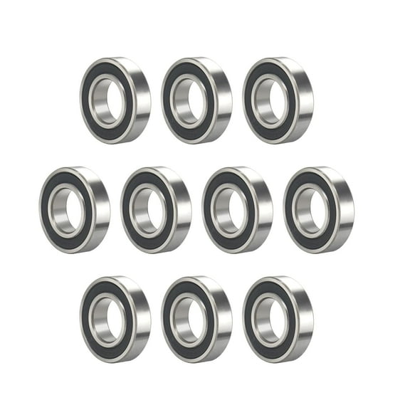 DEEG 6906-2RS 30x47x9mm Deep Groove Ball Bearing Double Rubber Seal Bearings Pre-Lubricated 10 Pcs…