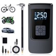 thumbnail image 3 of Bomba compresora portátil para inflar neumáticos de coche con manómetro de presión de neumáticos, bomba inteligente de 150 PSI para inflar neumáticos de coche, motocicleta y bicicleta Akmoler, 3 of 9