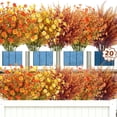 thumbnail image 3 of Scidweet Artificial Fall Flowers for Outdoors, 20 Bundles Autumn Mix Fake Silk Flowers Faux Plants Fall Decorations for Indoor Home Yard Garden Thanksgiving Decor, 3 of 9
