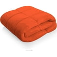 thumbnail image 4 of Roch Linen Lightweight All Season Down Alternative Comforter - 100% Cotton and Soft Quilted Duvet Insert, Cooling Comforter for Warm Weather/Hot Sleepers -(Full/Queen, Orange), 4 of 6