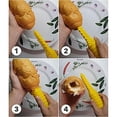 thumbnail image 4 of Toystoory Perforador resistente y duradero de Hotdogger para bollos de perritos calientes, perforador de bollos para perritos calientes, Cocina y Comedor amarillo, 4 of 6