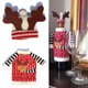 thumbnail image 3 of Funda para botella de vino de Navidad decoración interior sombreros de asta traje superior rojo Hugtrwg Para estrenar, 3 of 6