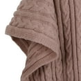 thumbnail image 2 of Cableknit Kenna Poncho, Dusty Lavender, 2 of 2