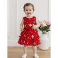 thumbnail image 6 of BemeyourBBs Girls Christmas Dress Sleeveless  Stars Layered Tulle Dress with Bells, 6 of 9