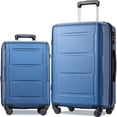 thumbnail image 3 of Rugerasy 2-Piece Set ABS Hardside Luggage Set,Portable Lightweight Spinner Wheel Luggage With 3-Digit Lock,Hard Shell Rolling Suitcases For Travel,(20inch+28inch),Blue, 3 of 9