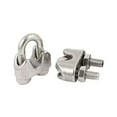 thumbnail image 1 of HUGFEGWE 12PCS M6 1/4 Inch 304 Stainless Steel U-Shape Bolt Saddle Clamps Cable Wire Rope (M6/ 1/4" (12Pcs)) CJB91-14348, 1 of 2