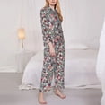 thumbnail image 5 of Wukai Daisies Flowers Print Women's Pajama Set - Soft Long Sleeve Sleepwear for Comfort and Style-XX-Large, 5 of 9