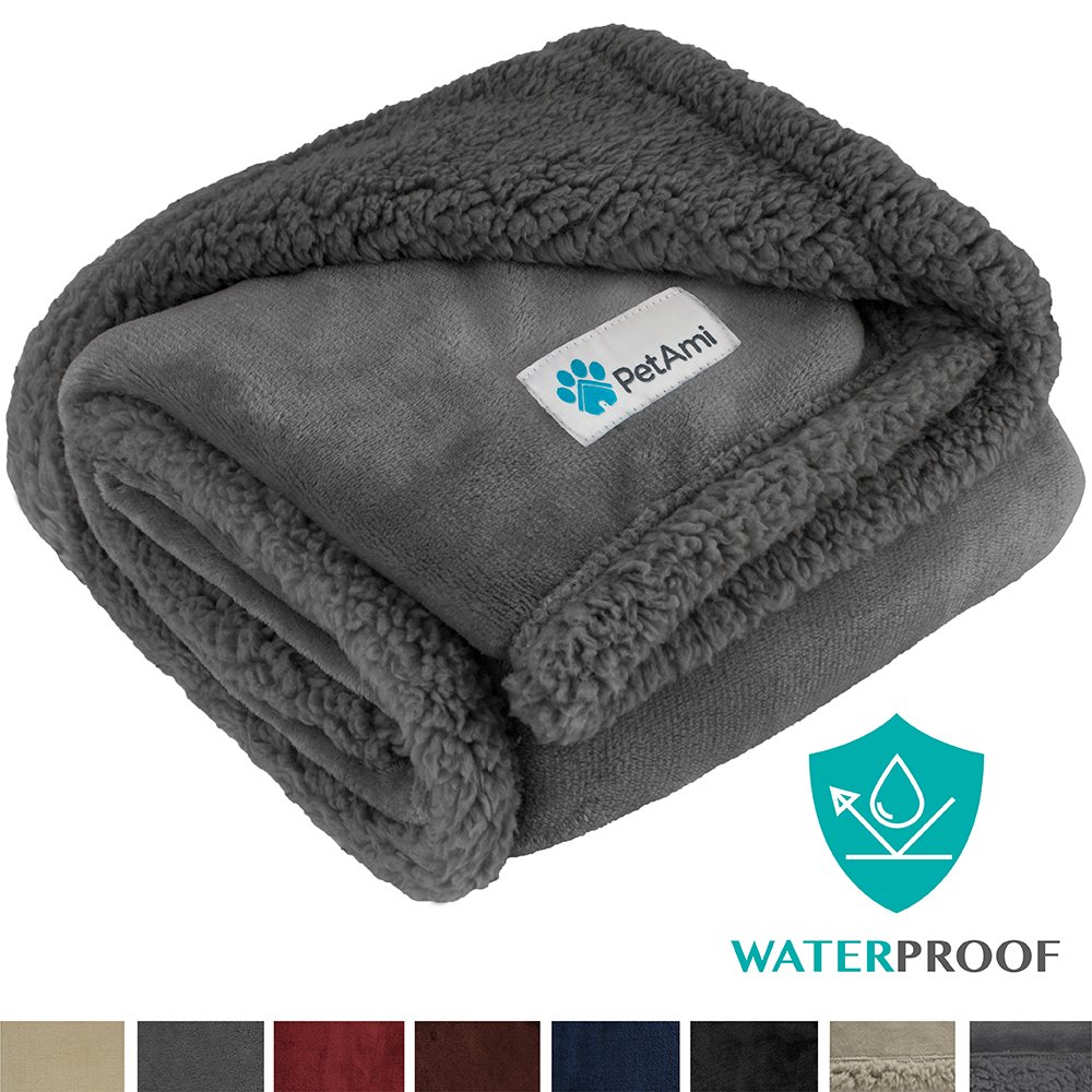 PetAmi WATERPROOF Dog Blanket for Medium Dogs, Puppies, Small Cats