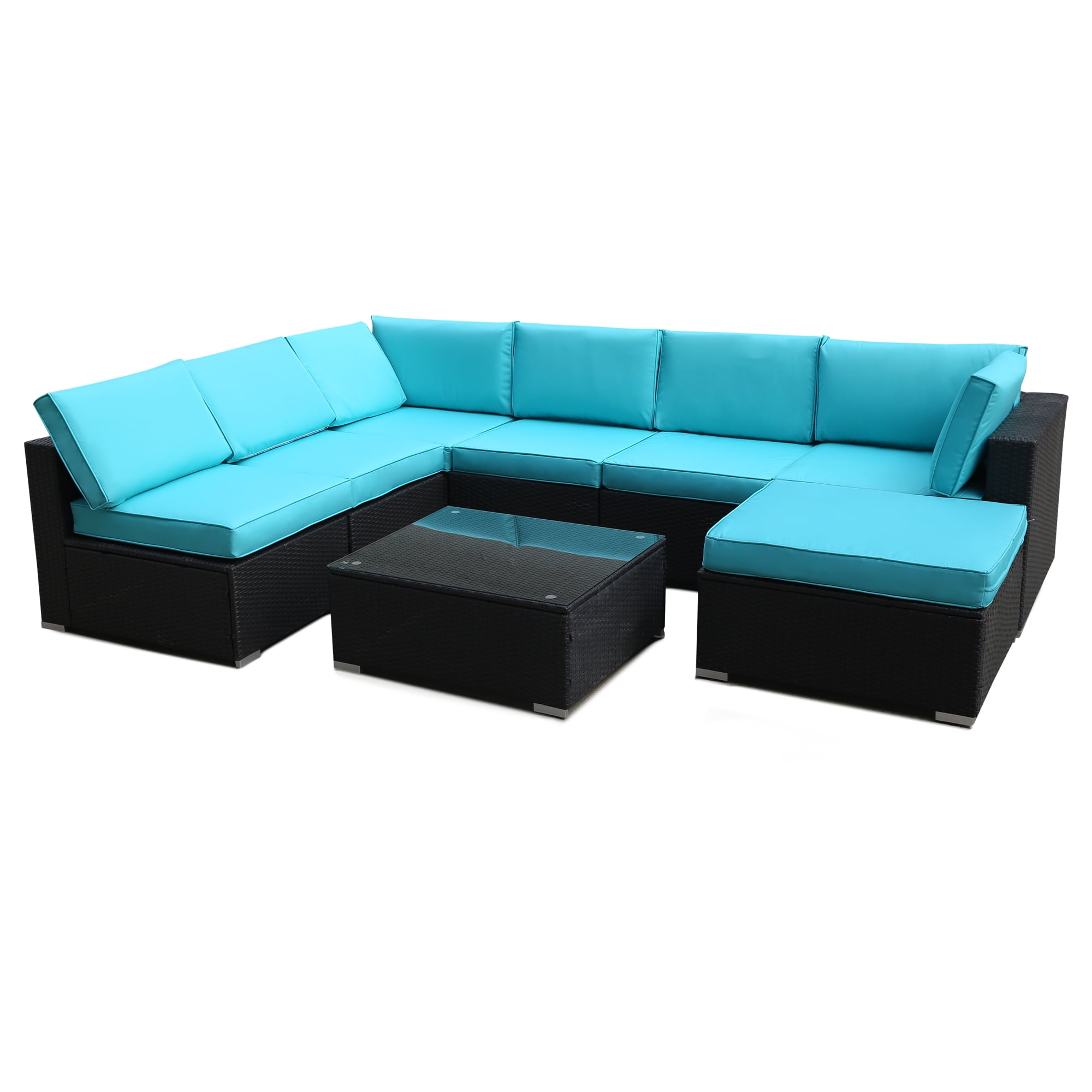 Outdoor Wicker Conversation Sets, 2020 Upgrade 8-Piece ...