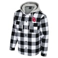 thumbnail image 2 of Men's Colosseum Black/White Oklahoma Sooners Buffalo Plaid Full-Zip Jacket, 2 of 3