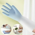 thumbnail image 4 of UNLLLL Reusable Rubber Dishwashing Cleaning Gloves For Kitchen Bathroom Non Slip Grippy Long Dish Washing Gloves With Flocked Cotton Liner Flexible Waterpr, for Indoor or Outdoor, 4 of 4