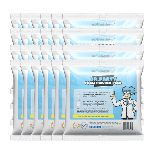 Foam Powder Packs – 24 Powder Packs for Foam Parties
