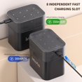 thumbnail image 4 of TEMOGU-AA Chargeur de Pile Rechargeable Compatible avec Piles AA Lithium & NiMH, 8 Emplacements de Charge Rapide Indépendants, Design à Couvercle Rabattable Magnétique, Port d'Entrée USB-C (Adaptateur Non Inclus), 4 of 4