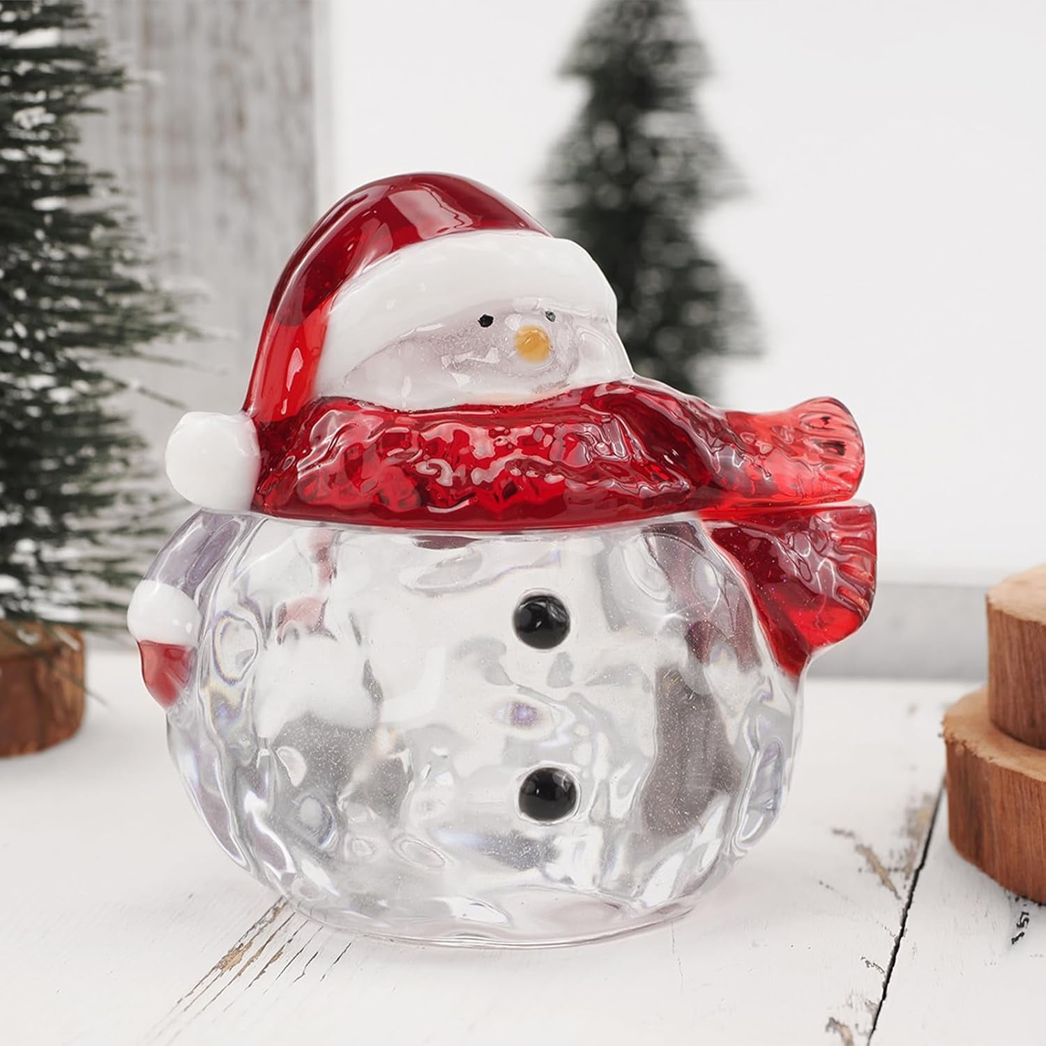 ABCISI Christmas Resin Molds, Snowman Jar Silicone Molds for Epoxy Resin Casting  Christmas Jewelry Storage Jar Candy Container Candle Box Flowerpot, Party Winter Home Decoration Supplies