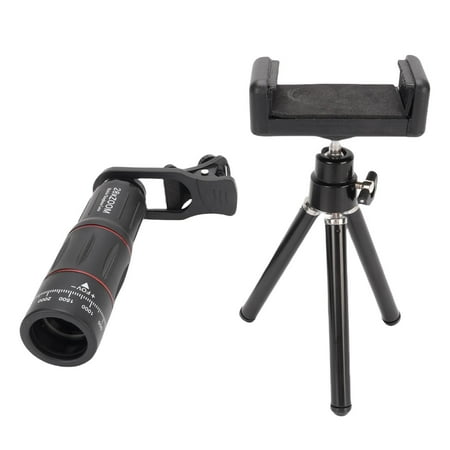 YAHHU Universal Phone Camera Lens Kit 28X Telephoto 0.6X Wide Angle 20X Macro 198° Fisheye Lenses