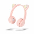 thumbnail image 1 of Audífonos Inalámbricos Bluetooth m247 Diseño De Gato Rosa, 1 of 5