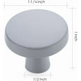 thumbnail image 3 of Ravinte 25 Pack Drawer Pulls 1-1/4 Inch Kitchen Cabinet Knobs Solid Round Dresser Drawer Knobs Matte Black Dresser Knobs Drawer Knobs Simple Cabinet Hardware for Cupboard Drawer Pulls, 3 of 10