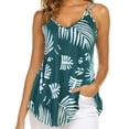 thumbnail image 3 of Top holgado sin mangas con escote en V y tirantes dobles para mujer para fiestas de verano, 3 of 5