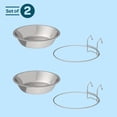 thumbnail image 2 of PETMAKER Set of 2 Stainless-Steel Hanging Dog Bowls - 48oz Each, 2 of 7