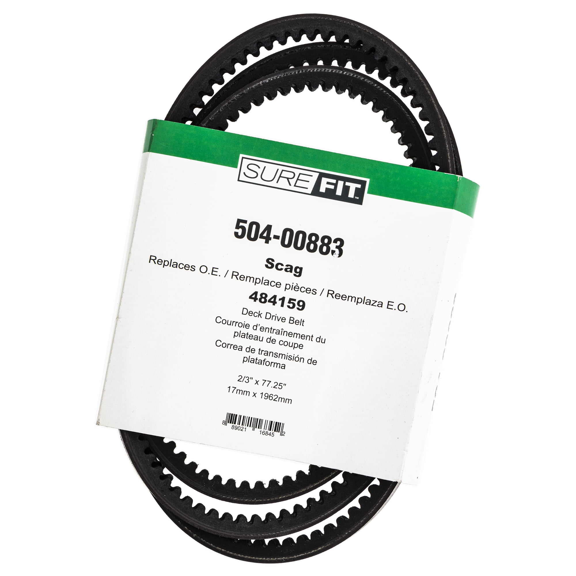 SureFit Right Hand Cutter Deck Belt Replacement for Scag 484159 61