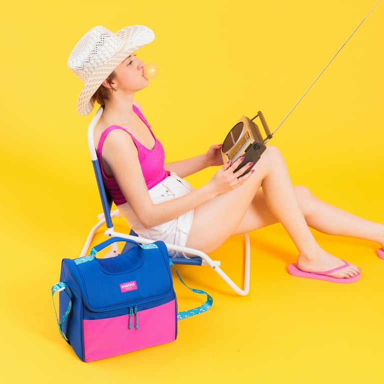 Igloo 18 Can Laguna Gripper Soft Sided Cooler, Fuchsia Pink