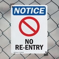 thumbnail image 5 of (2 Pack) No Re-Entry OSHA Notice Sign 12 Inch X 18 Inch Plastic Sign, Weather Resistant, UV Protected for Workplace, Business, and Construction Site, Made in the USA, 5 of 8
