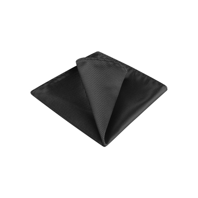 INSPIRE CHIC Men's Handkerchiefs Pocket Squares Classic Little Grid Texture For Wedding Black One Size