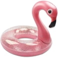 thumbnail image 1 of Flamingo Glitter Inflatable Swimming Ring - Adult & Kids Pool Buoy for Pool Parties, 1 of 6