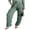 Army Green, variant on xiaxaixu Women Corduroy Pants Casual Solid Color Straight Leg Pants with Pockets Relax Fit Loose Trouser