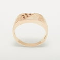 thumbnail image 4 of LBG British Made 18k Rose Gold Natural Ruby Mens Band Ring - 25 size options - Size 8.25, 4 of 6