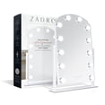 thumbnail image 3 of Zadro Scalloped Edge Hollywood LED Vanity Mirror 12" x 19", 3 of 10