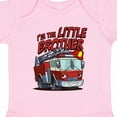 thumbnail image 4 of Inktastic Little Brother Fire Truck Boys Baby Bodysuit, 4 of 5