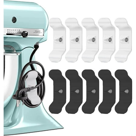 10 Pack Cord Organizer for Appliances, cord holder for appliances, Kitchen cord wrapper, Cord Winder, appliance cord organizer stick on Mixer, Coffee Maker, Pressure Cooker and Air Fryer