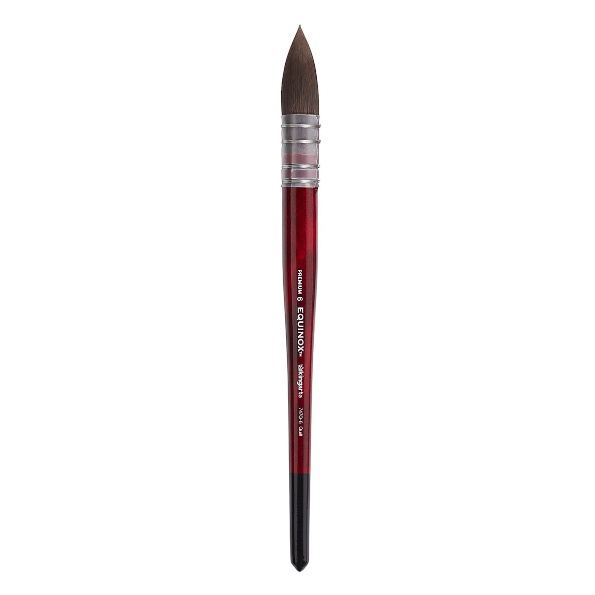 KINGART&reg; Equinox&trade; Premium 747Q Quill Series Watercolor Artist Brushes, Soft Synthetic Squirrel Hair