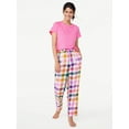 thumbnail image 2 of Joyspun Women's Print Flannel Sleep Pants, Sizes XS to 3X, 2 of 6