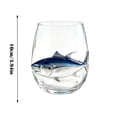 thumbnail image 3 of Ocean Animals Glassware, 2D Stemless Wine Glasses, Handcrafted Marine Animal Bar Glass for Coastal Home Decor Ocean Lovers, 3 of 8