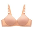 thumbnail image 3 of ALLLIST Women's Bras Plain Beige Wireless Bralette Breathable T Shirt Womens Lingerie Size 36-43, 3 of 4