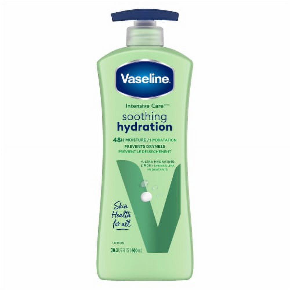 Vaseline Intensive Care Body Lotion Soothing Hydration for Dry Skin with Ultra-Hydrating Lipids