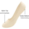 thumbnail image 3 of CAILDANL Womens No Show Thin Socks Cotton Nylon Low Cut Liner Non Slip hidden Invisible Socks for Flats Sneaker 4-6 pack, 3 of 7