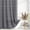 Grey, variant on Extra Long Boho Farmhouse Shower Curtain with Tassel, Linen Bohemian French Country Chic Bathroom Shower Curtain Set, Fabric Striped Textured Shower Curtain 72x84 - White