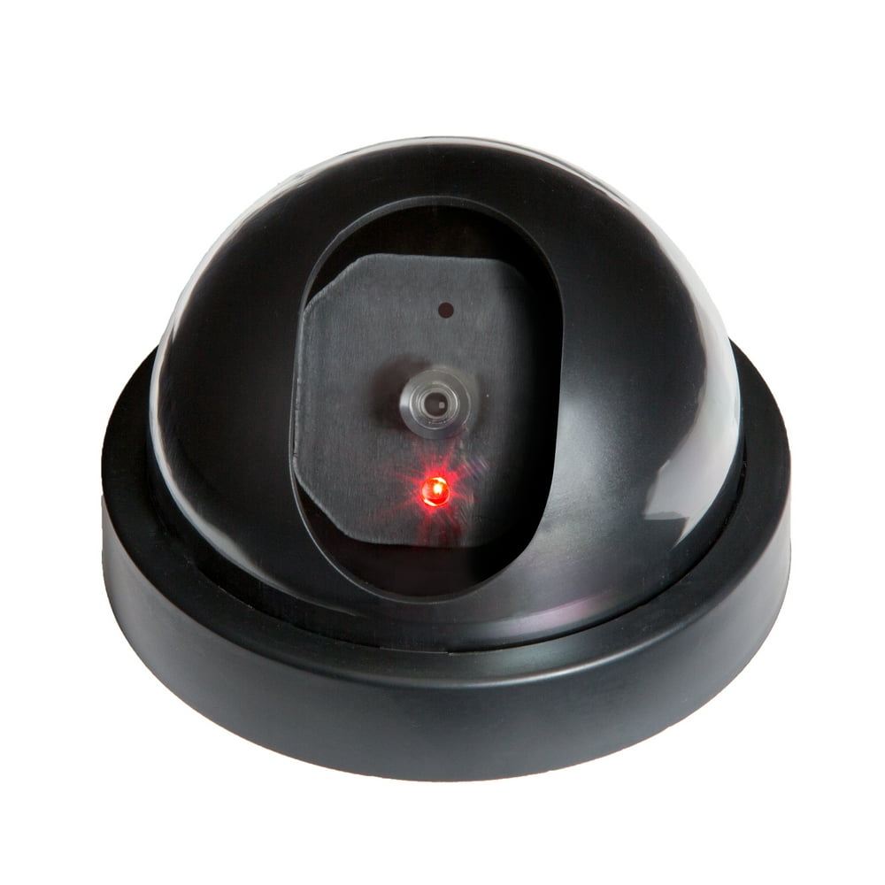 Fake Motion Detector Security Dome Camera with Flashing Red LED Light