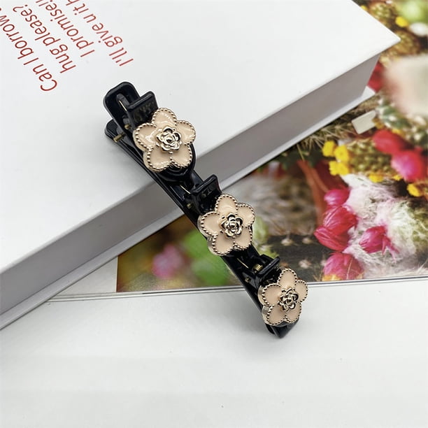 Fiudx Horquilla de Flores, Elegante Pinza de Resina para El Cabello, Elegante Accesorio para La Frente, Herramienta para Fijar El Peinado Rápidamente, Ideal para Fiestas, Bodas y Escuelas, Regalo Per