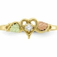 thumbnail image 6 of 10K Yellow Gold Tri-Color Black Hills Diamond Heart Ring (Size 7) Made In United States 10bh641, 6 of 6